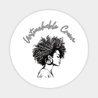 Black Woman Hair Untouchable Crown Magnet